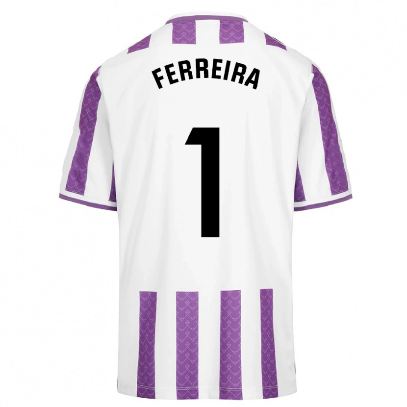 Danxen Kvinnor Andre Ferreira #1 Lila Vit Hemmatröja Matchtröjor 2025/26 Tröjor T-Tröja