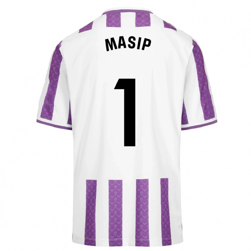 Danxen Kvinnor Jordi Masip #1 Lila Vit Hemmatröja Matchtröjor 2025/26 Tröjor T-Tröja