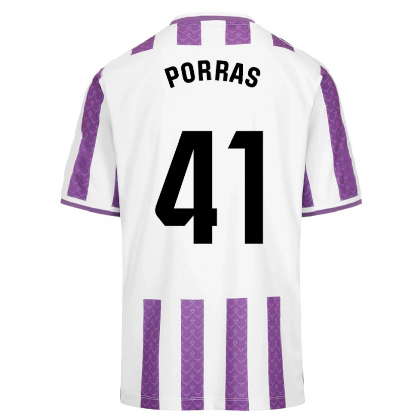Danxen Kvinnor César Porras #41 Lila Vit Hemmatröja Matchtröjor 2025/26 Tröjor T-Tröja