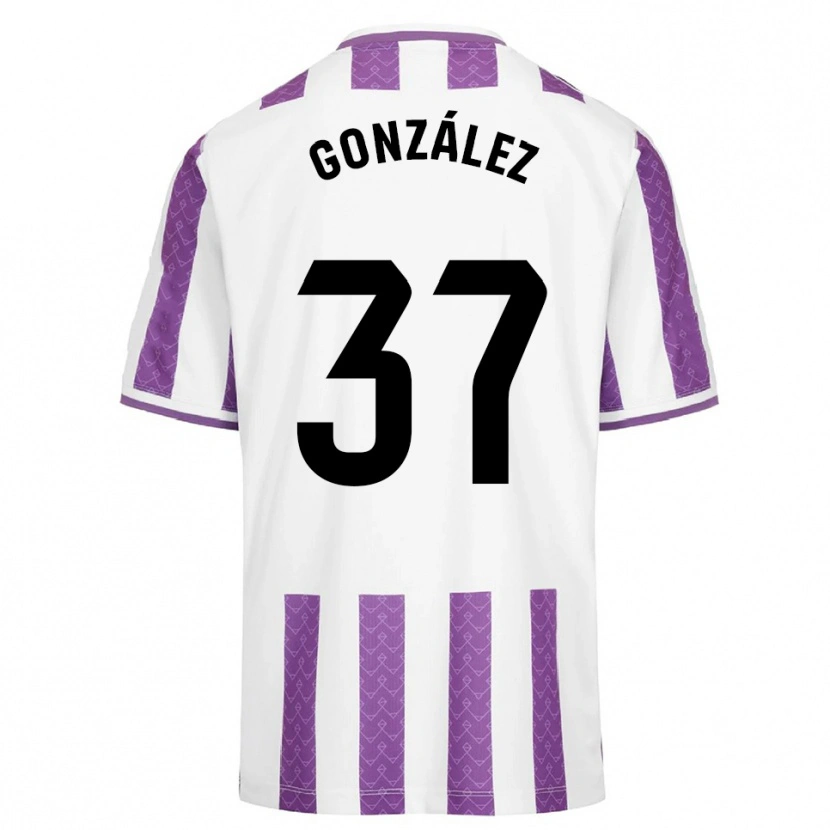 Danxen Kvinnor Raúl González #37 Lila Vit Hemmatröja Matchtröjor 2025/26 Tröjor T-Tröja