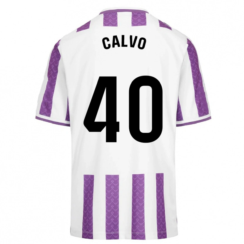 Danxen Kvinnor Hugo Calvo #40 Lila Vit Hemmatröja Matchtröjor 2025/26 Tröjor T-Tröja