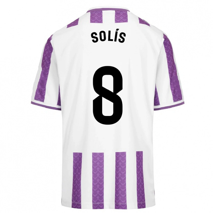 Danxen Kvinnor Celia Solís Gómez #8 Lila Vit Hemmatröja Matchtröjor 2025/26 Tröjor T-Tröja