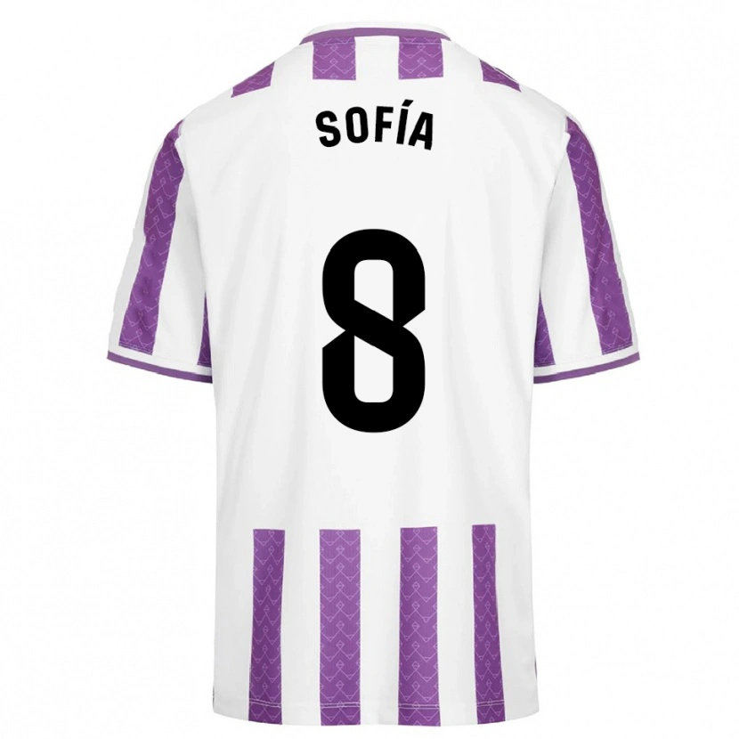 Danxen Kvinnor Sofía Fernández Gutiérrez #8 Lila Vit Hemmatröja Matchtröjor 2025/26 Tröjor T-Tröja
