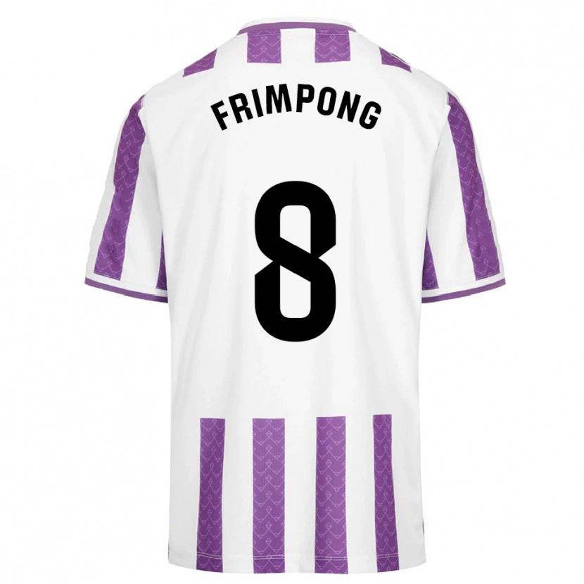 Danxen Kvinnor Eugene Frimpong #8 Lila Vit Hemmatröja Matchtröjor 2025/26 Tröjor T-Tröja