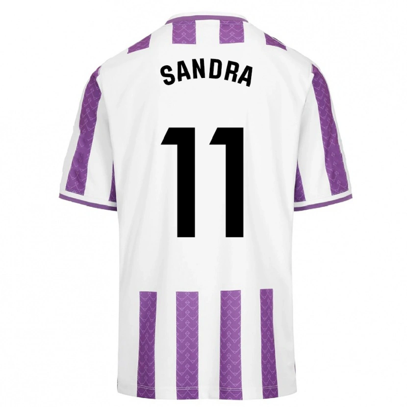 Danxen Kvinnor Sandra Luengo González #11 Lila Vit Hemmatröja Matchtröjor 2025/26 Tröjor T-Tröja