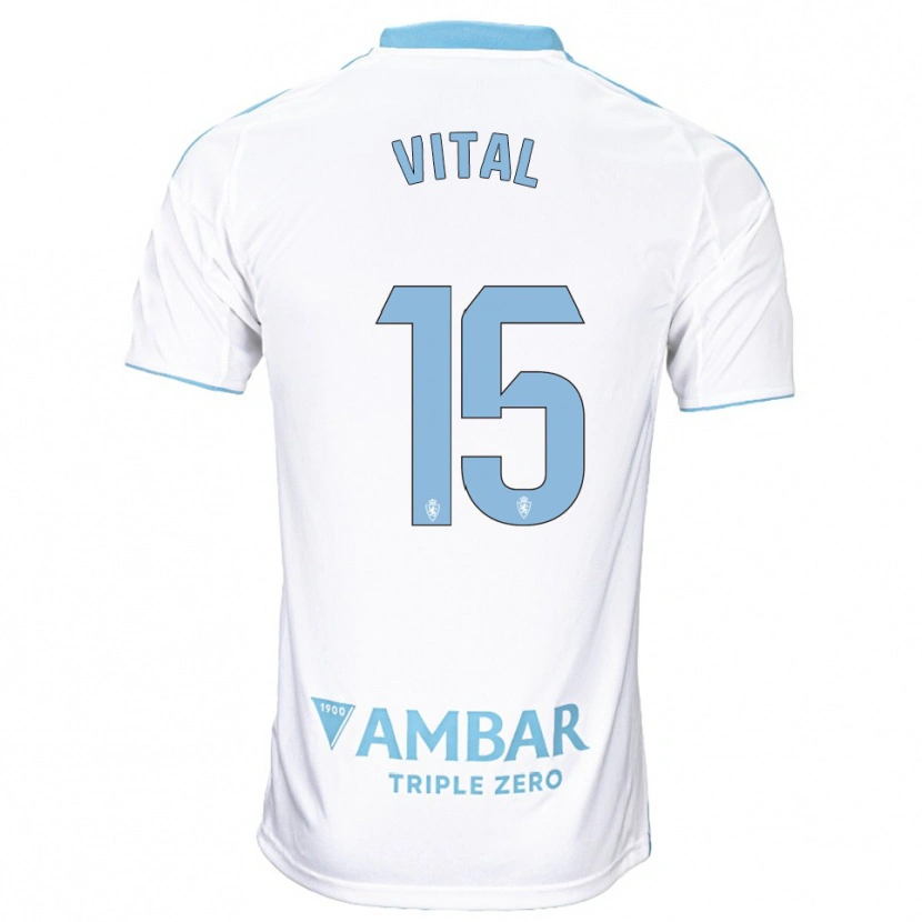 Danxen Kvinnor Bernardo Vital #15 Vit Himmelsblå Hemmatröja Matchtröjor 2025/26 Tröjor T-Tröja