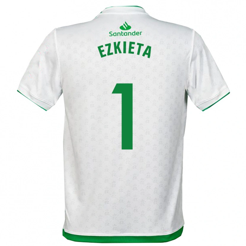 Danxen Kvinnor Jokin Ezkieta #1 Grön Vit Hemmatröja Matchtröjor 2025/26 Tröjor T-Tröja
