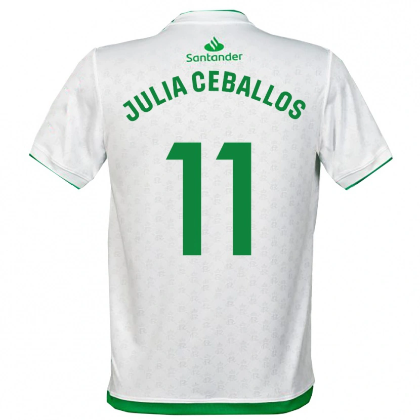 Danxen Kvinnor Julia Ceballos Carrancio #11 Grön Vit Hemmatröja Matchtröjor 2025/26 Tröjor T-Tröja