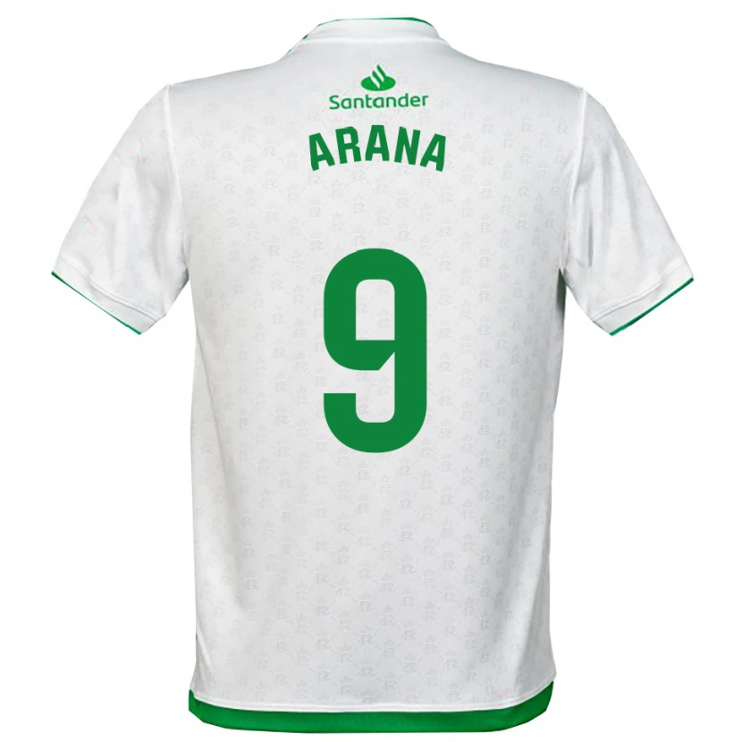 Danxen Kvinnor Juan Carlos Arana #9 Grön Vit Hemmatröja Matchtröjor 2025/26 Tröjor T-Tröja