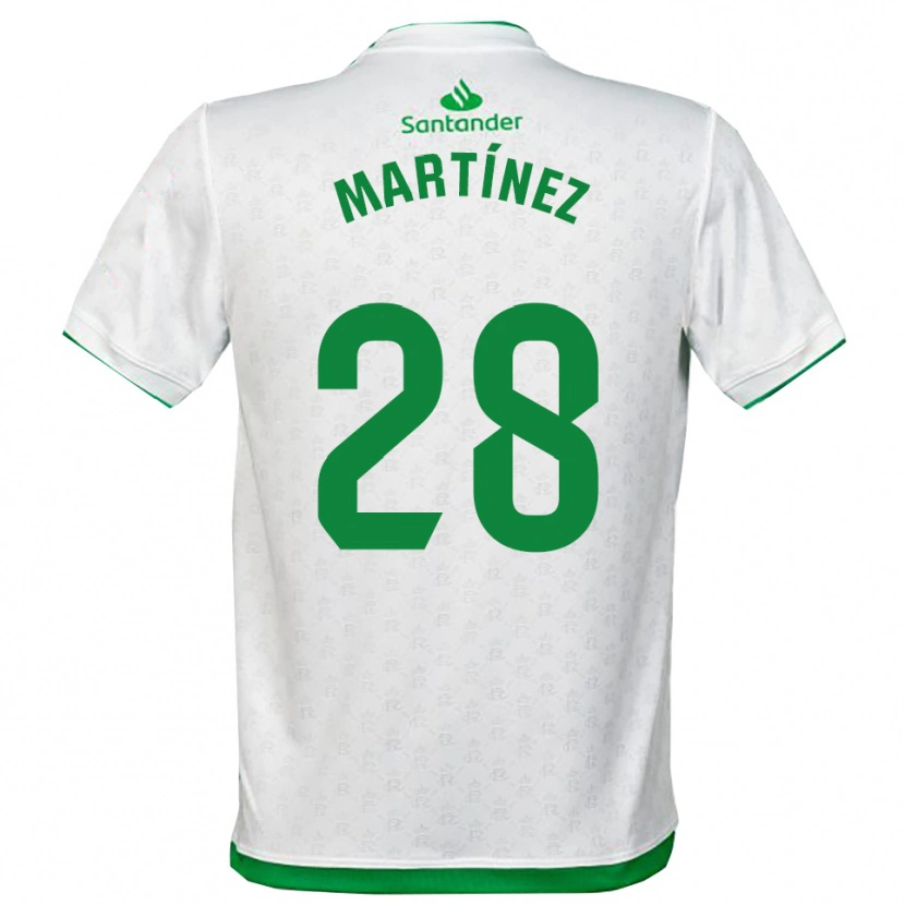 Danxen Kvinnor Sergio Martínez #28 Grön Vit Hemmatröja Matchtröjor 2025/26 Tröjor T-Tröja
