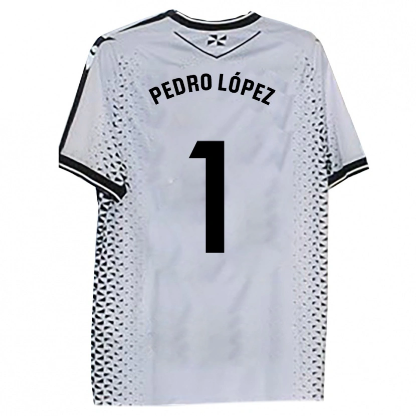 Danxen Kvinnor Pedro López #1 Vit Svart Hemmatröja Matchtröjor 2025/26 Tröjor T-Tröja