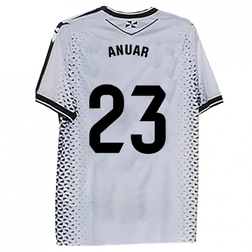 Danxen Kvinnor Anuar #23 Vit Svart Hemmatröja Matchtröjor 2025/26 Tröjor T-Tröja
