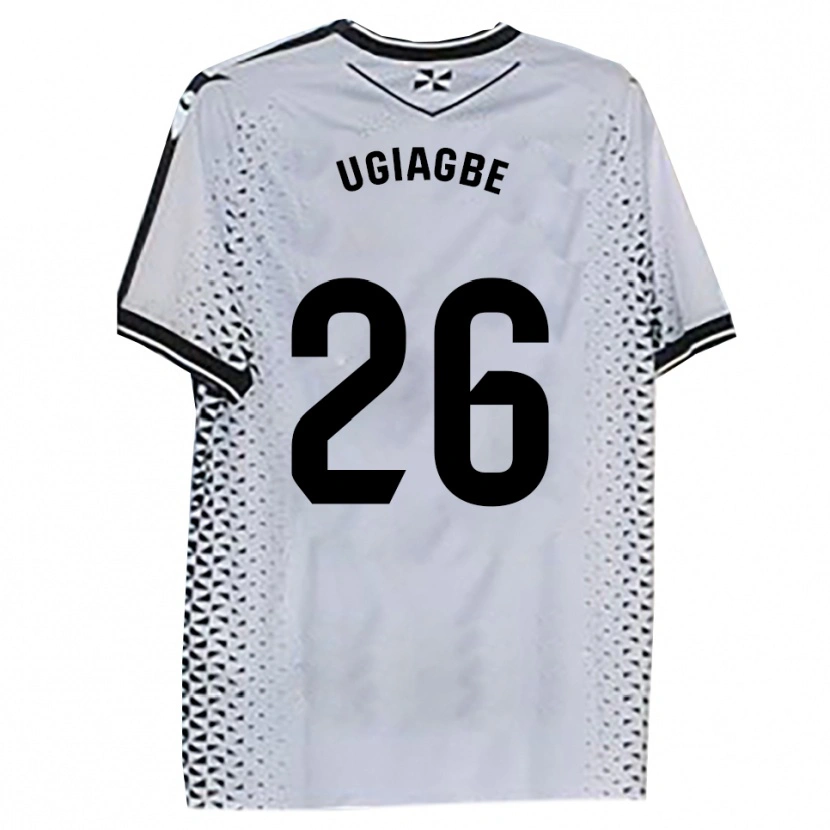 Danxen Kvinnor Efe Ugiagbe #26 Vit Svart Hemmatröja Matchtröjor 2025/26 Tröjor T-Tröja