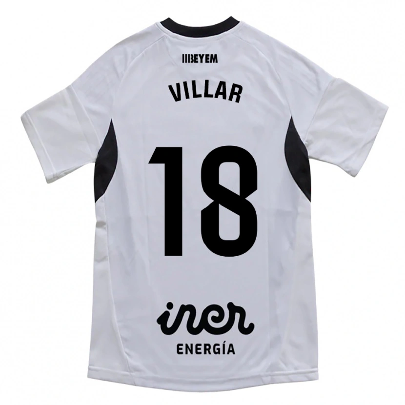 Danxen Kvinnor Javi Villar #18 Vit Lila Hemmatröja Matchtröjor 2025/26 Tröjor T-Tröja