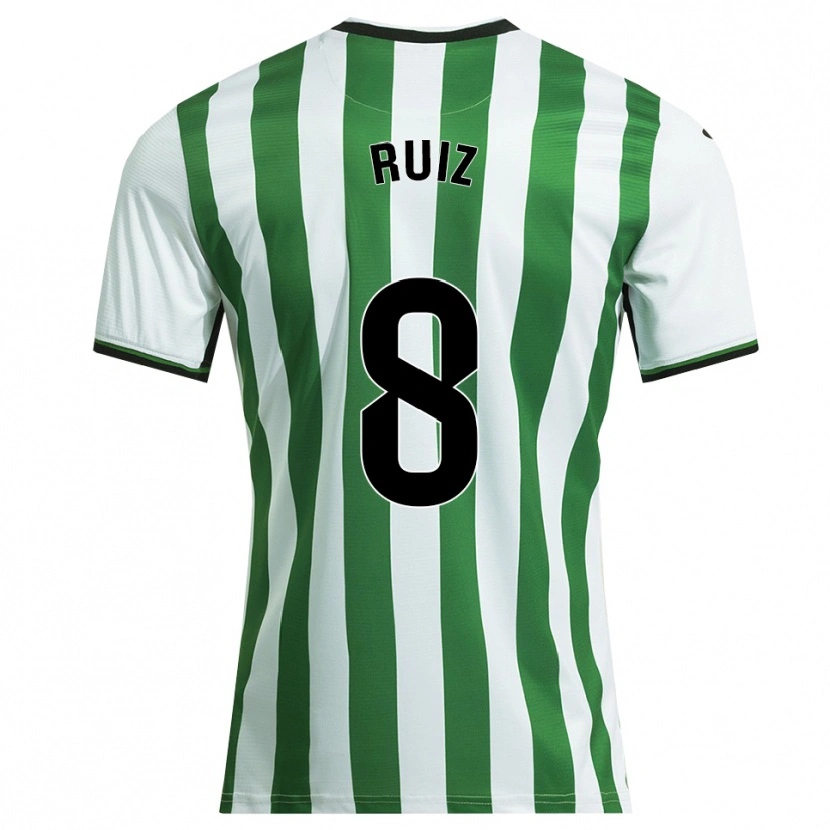 Danxen Kvinnor Isma Ruiz #8 Vit Grön Hemmatröja Matchtröjor 2025/26 Tröjor T-Tröja