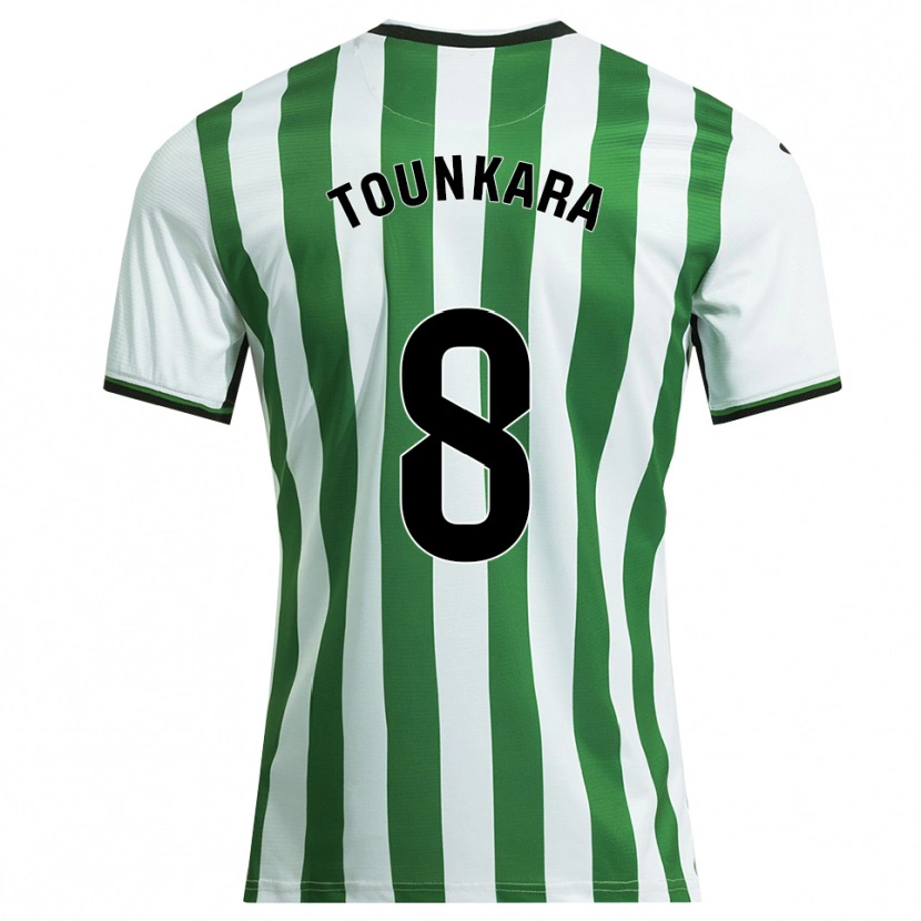 Danxen Kvinnor Ntji Tounkara #8 Vit Grön Hemmatröja Matchtröjor 2025/26 Tröjor T-Tröja