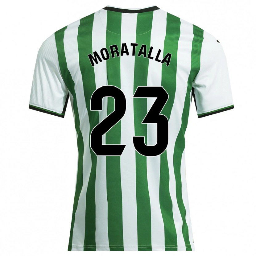 Danxen Kvinnor Gonzalo Moratalla #23 Vit Grön Hemmatröja Matchtröjor 2025/26 Tröjor T-Tröja