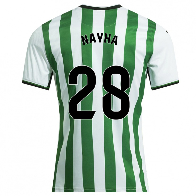 Danxen Kvinnor Nayha Torrejón Moreno #28 Vit Grön Hemmatröja Matchtröjor 2025/26 Tröjor T-Tröja