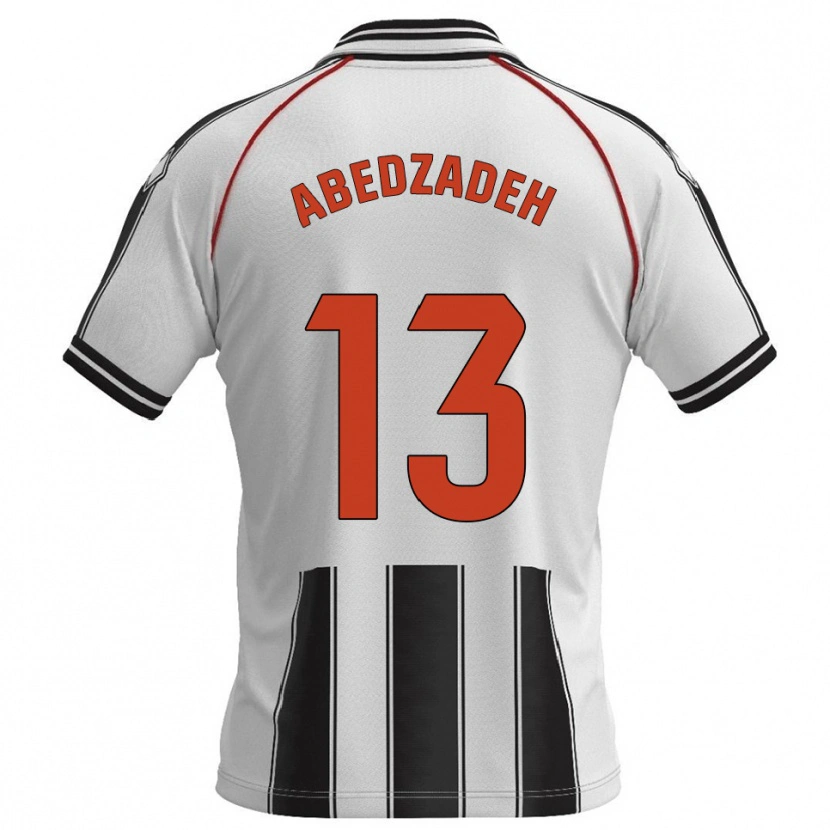 Danxen Kvinnor Amir Abedzadeh #13 Vit Svart Hemmatröja Matchtröjor 2025/26 Tröjor T-Tröja