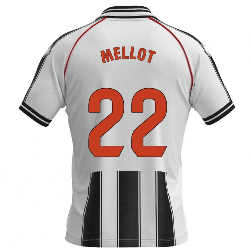 Danxen Kvinnor Jérémy Mellot #22 Vit Svart Hemmatröja Matchtröjor 2025/26 Tröjor T-Tröja