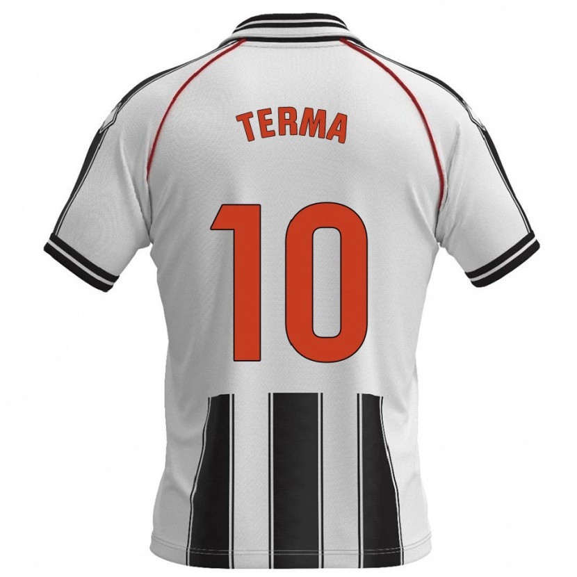 Danxen Kvinnor Guillem Terma #10 Vit Svart Hemmatröja Matchtröjor 2025/26 Tröjor T-Tröja