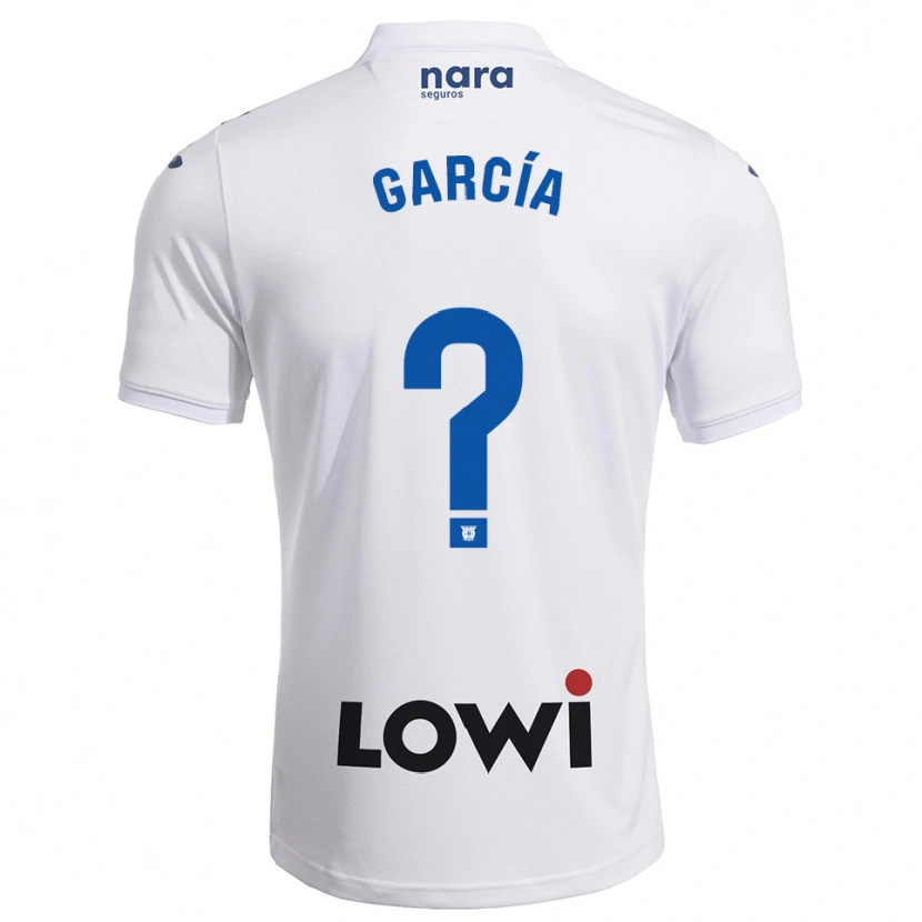 Danxen Kvinnor Sergio García #0 Vit Marinblå Hemmatröja Matchtröjor 2025/26 Tröjor T-Tröja