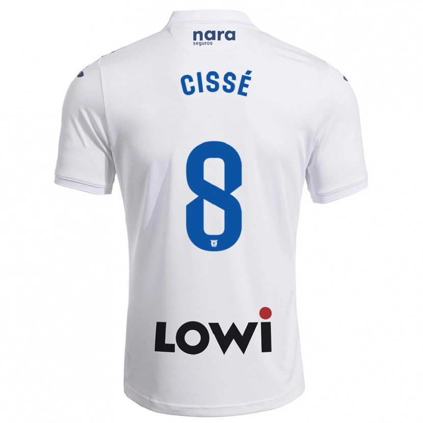 Danxen Kvinnor Seydouba Cissé #8 Vit Marinblå Hemmatröja Matchtröjor 2025/26 Tröjor T-Tröja