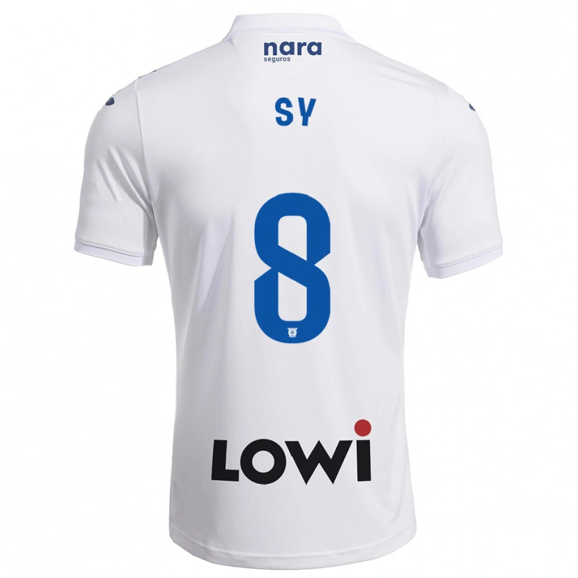 Danxen Kvinnor Ablaye Sy #8 Vit Marinblå Hemmatröja Matchtröjor 2025/26 Tröjor T-Tröja
