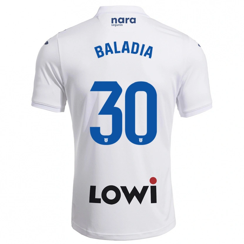 Danxen Kvinnor David Baladia #30 Vit Marinblå Hemmatröja Matchtröjor 2025/26 Tröjor T-Tröja
