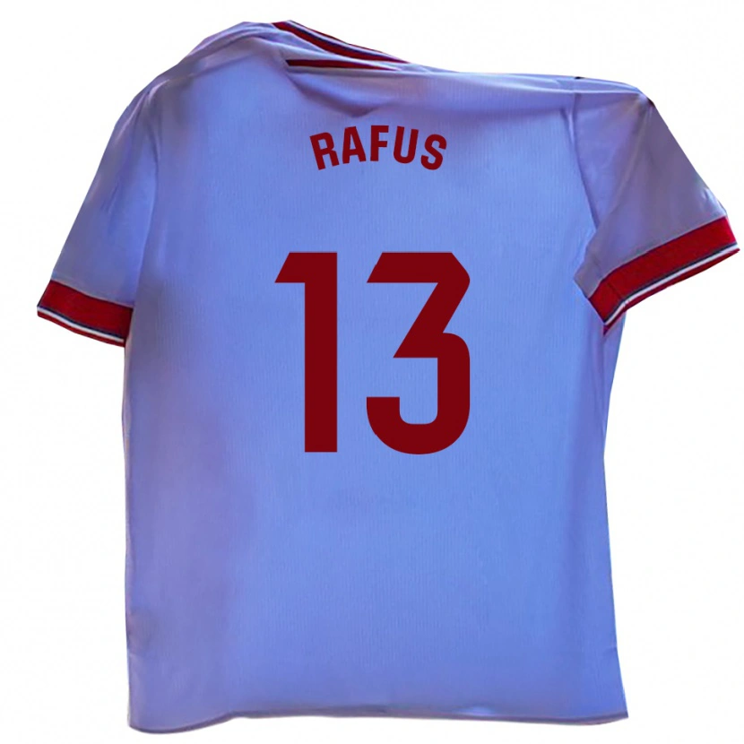 Danxen Kvinnor Arnau Rafús #13 Vit Röd Hemmatröja Matchtröjor 2025/26 Tröjor T-Tröja