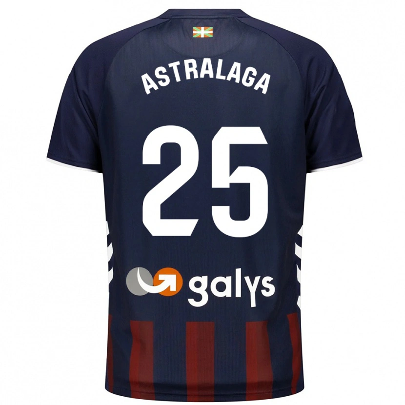 Danxen Kvinnor Eunate Astralaga Aranguren #25 Marinblå Röd Hemmatröja Matchtröjor 2025/26 Tröjor T-Tröja