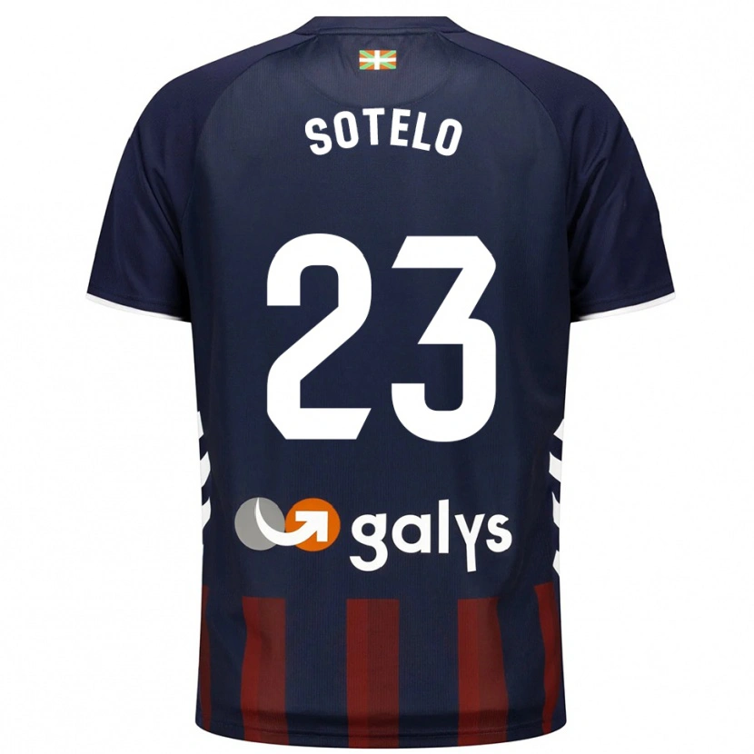 Danxen Kvinnor Marcos Sotelo #23 Marinblå Röd Hemmatröja Matchtröjor 2025/26 Tröjor T-Tröja