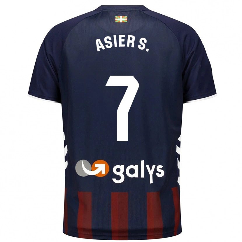 Danxen Kvinnor Asier Sánchez #7 Marinblå Röd Hemmatröja Matchtröjor 2025/26 Tröjor T-Tröja
