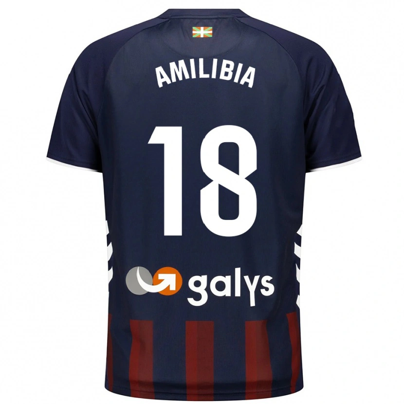 Danxen Kvinnor Anartz Amilibia #18 Marinblå Röd Hemmatröja Matchtröjor 2025/26 Tröjor T-Tröja