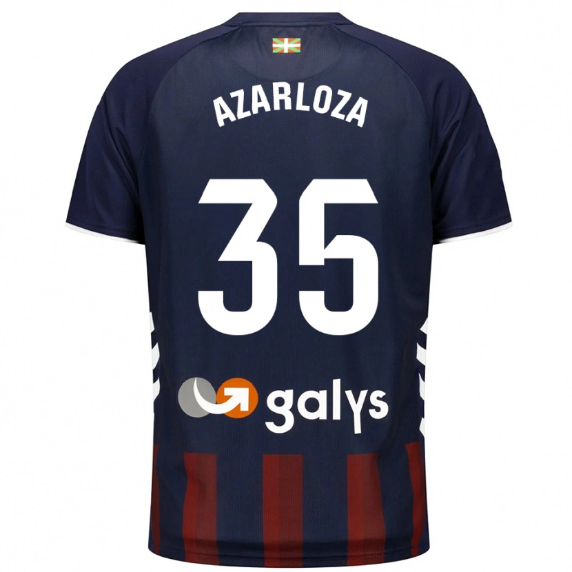 Danxen Kvinnor Eneko Azarloza #35 Marinblå Röd Hemmatröja Matchtröjor 2025/26 Tröjor T-Tröja