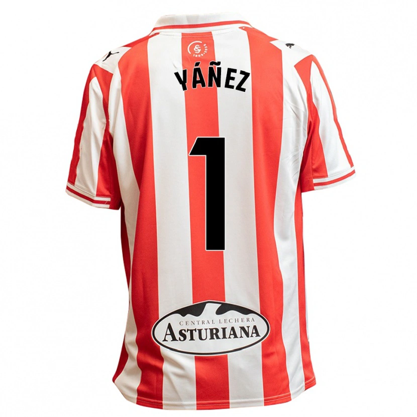 Danxen Kvinnor Rubén Yáñez #1 Vit Röd Hemmatröja Matchtröjor 2025/26 Tröjor T-Tröja