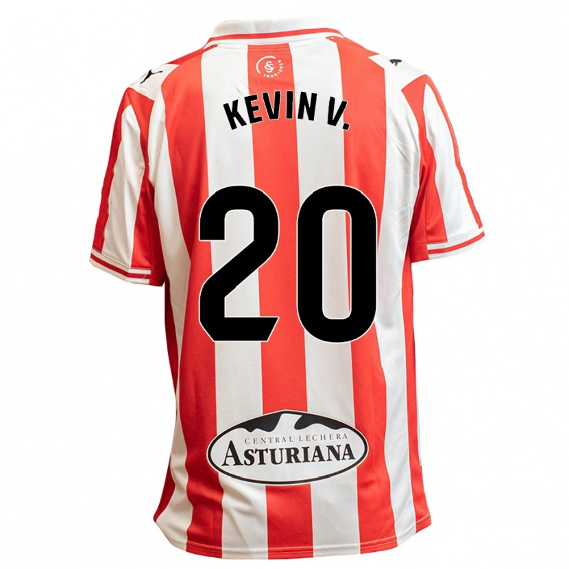 Danxen Kvinnor Kevin Vázquez #20 Vit Röd Hemmatröja Matchtröjor 2025/26 Tröjor T-Tröja