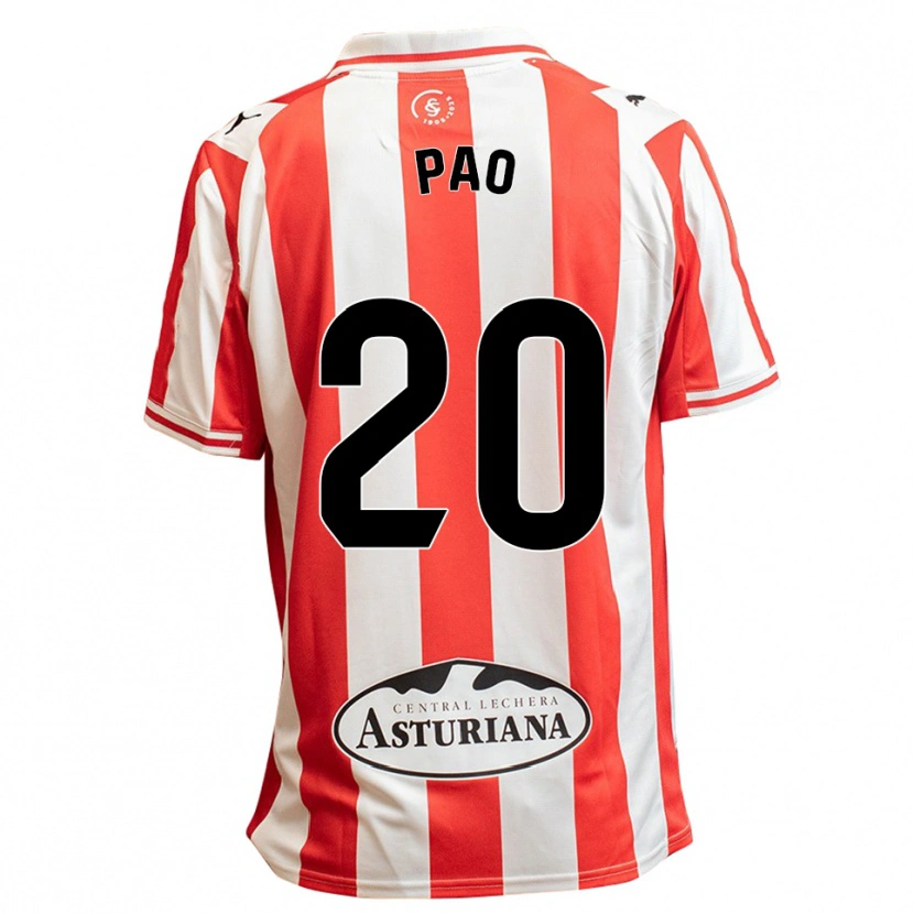 Danxen Kvinnor Paola Hernández Martín #20 Vit Röd Hemmatröja Matchtröjor 2025/26 Tröjor T-Tröja