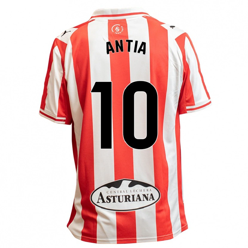Danxen Kvinnor Antia Mayo Fraga #10 Vit Röd Hemmatröja Matchtröjor 2025/26 Tröjor T-Tröja