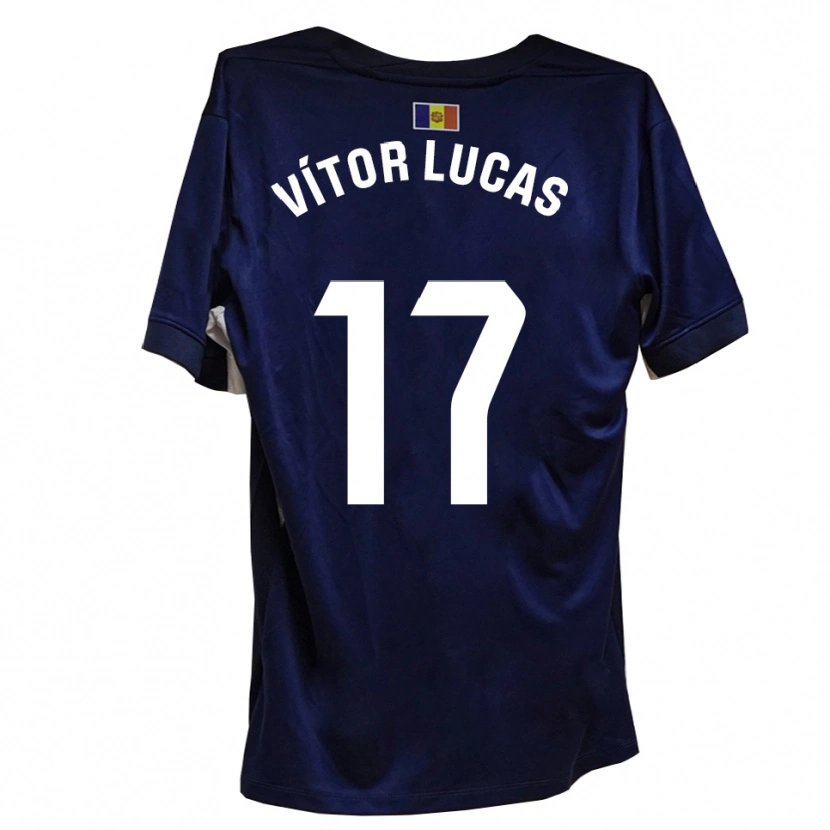 Danxen Kvinnor Bruno Vítor Lucas #17 Marinblått Vitt Hemmatröja Matchtröjor 2025/26 Tröjor T-Tröja