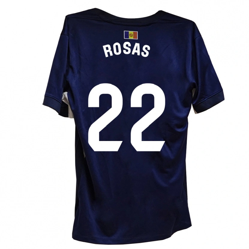 Danxen Kvinnor Berto Rosas #22 Marinblått Vitt Hemmatröja Matchtröjor 2025/26 Tröjor T-Tröja