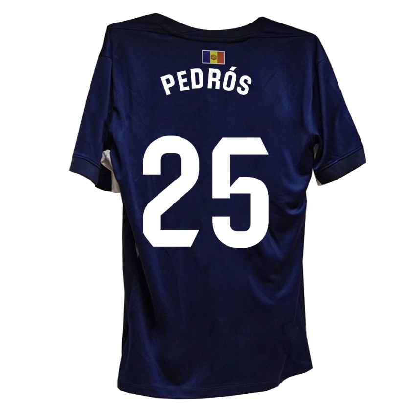 Danxen Kvinnor Isaac Pedrós #25 Marinblått Vitt Hemmatröja Matchtröjor 2025/26 Tröjor T-Tröja