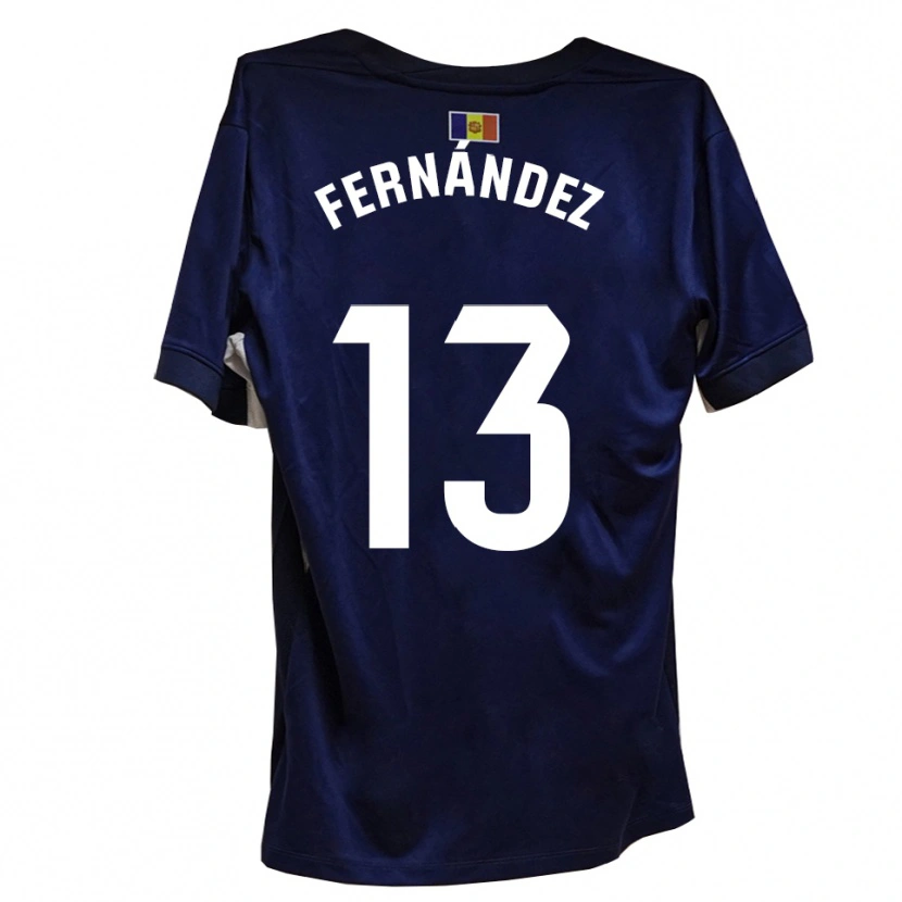 Danxen Kvinnor Ferran Fernández #13 Marinblått Vitt Hemmatröja Matchtröjor 2025/26 Tröjor T-Tröja
