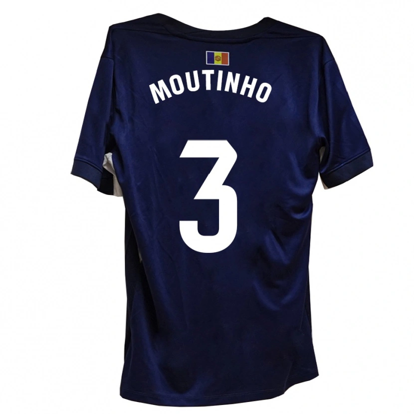 Danxen Kvinnor Joel Moutinho #3 Marinblått Vitt Hemmatröja Matchtröjor 2025/26 Tröjor T-Tröja