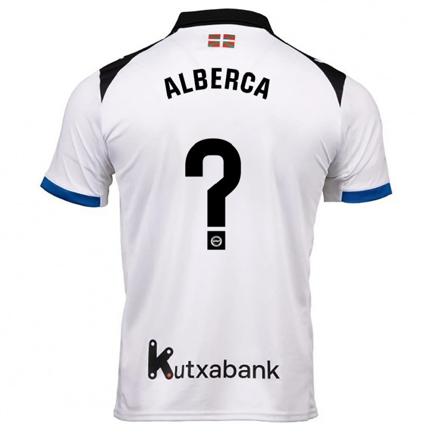 Danxen Kvinnor Iñaki Alberca #0 Vit Blå Bortatröja Matchtröjor 2025/26 Tröjor T-Tröja