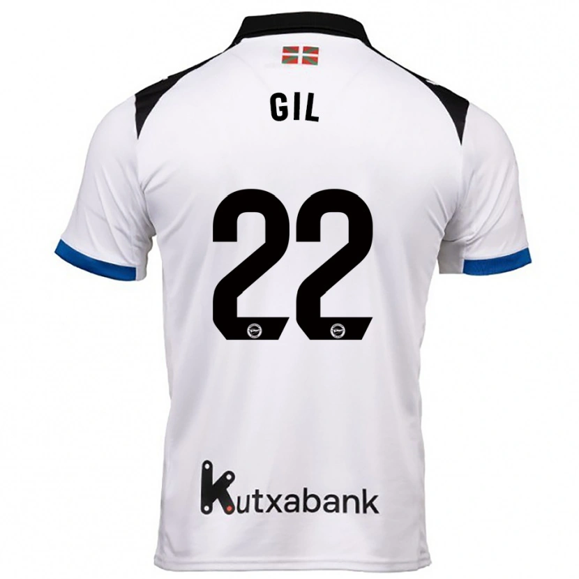 Danxen Kvinnor Raquel Gil #22 Vit Blå Bortatröja Matchtröjor 2025/26 Tröjor T-Tröja