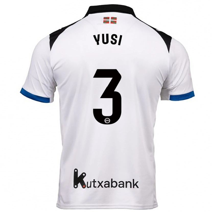 Danxen Kvinnor Youssef Enríquez #3 Vit Blå Bortatröja Matchtröjor 2025/26 Tröjor T-Tröja