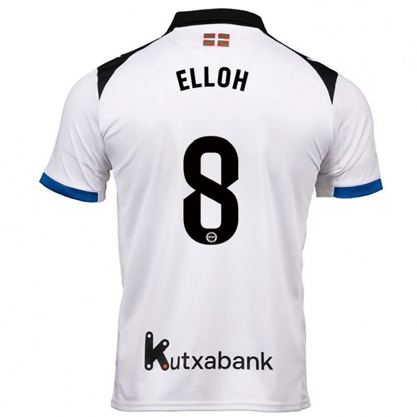 Danxen Kvinnor Rebecca Elloh #8 Vit Blå Bortatröja Matchtröjor 2025/26 Tröjor T-Tröja