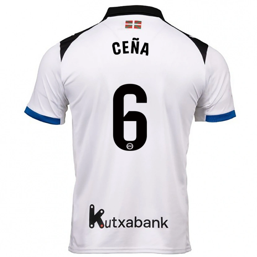 Danxen Kvinnor Marcos Ceña #6 Vit Blå Bortatröja Matchtröjor 2025/26 Tröjor T-Tröja