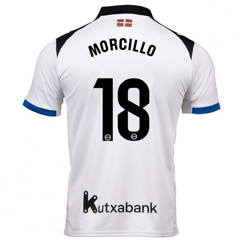 Danxen Kvinnor Diego Morcillo #18 Vit Blå Bortatröja Matchtröjor 2025/26 Tröjor T-Tröja